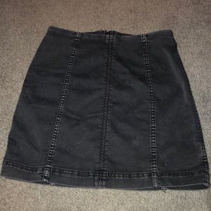 FP Grey Denim Skirt